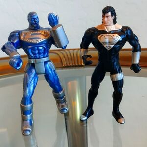 1995 Superman Steelman Series          2 Character & Cape in this Lot  Vintage